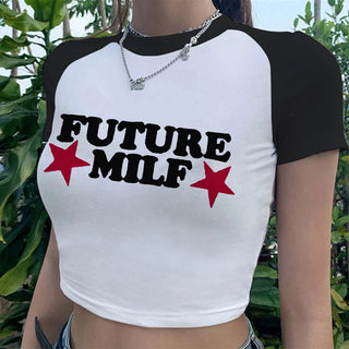 Fashion Women Crop Top Streetwear Outfits