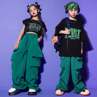 Girls Boys Hip Hop Clothes Outfit