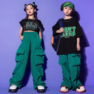 Girls Boys Hip Hop Clothes Outfit