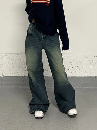 Vintage Female Streetwear Baggy Jeans