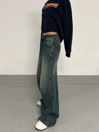 Vintage Female Streetwear Baggy Jeans