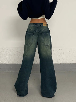 Vintage Female Streetwear Baggy Jeans